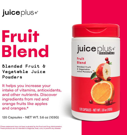 JuicePlus+ Fruit Blend Capsules – Plant-Based Whole Food Supplement (60 Servings)